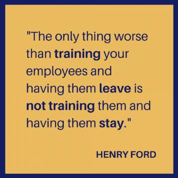 Henry Ford quote on training employees